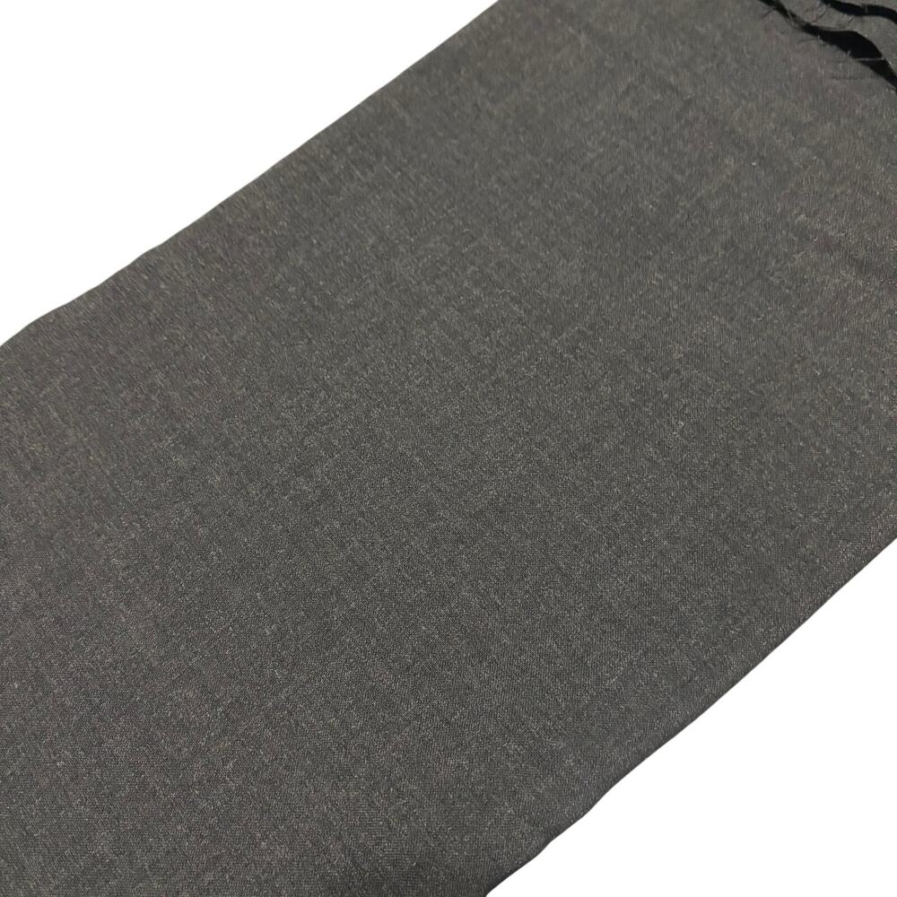 Charcoal Gray Wool Poly Blend Suiting Fabric 58" Wide 2 Yards Tailoring Sewing